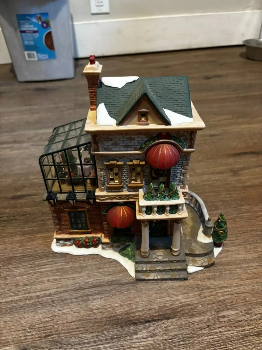 Santas Workbench Christmas village light up house The Terrace Tea Room